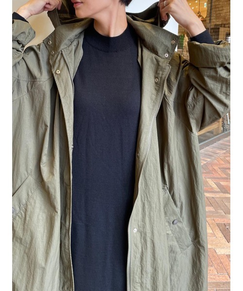 BEARDSLEY（ビアズリー）の「シャカシャカビッグコート（その他アウター・レディース・カーキ/グリーン・FREE）」の11枚目の写真