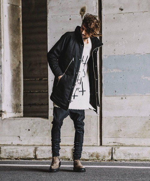 NO ID.（ノーアイディ）の「mj8228-ﾏﾙﾁｼｰﾑﾊｲｶﾗｰﾊｰﾌｺｰﾄ（その他アウター