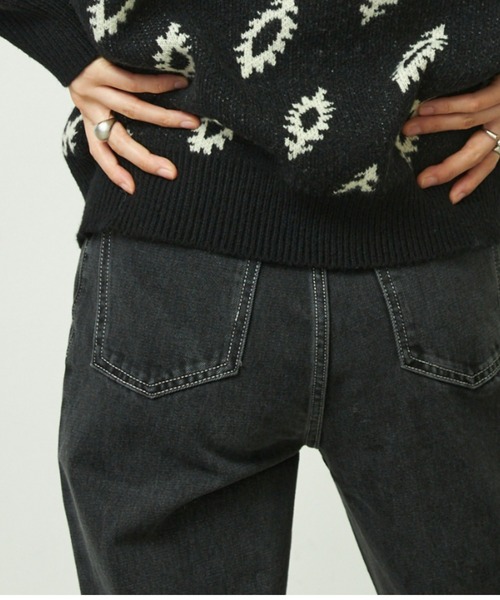 VACANCY（ヴァカンシー）の「Straight denim（デニムパンツ・レディース・ブラック/ブルー・SMALL/MEDIUM/MEDIUM/TALL）」の8枚目の写真