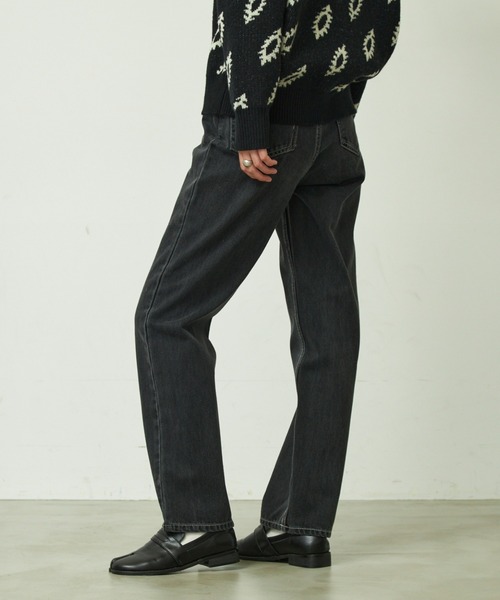 VACANCY（ヴァカンシー）の「Straight denim（デニムパンツ・レディース・ブラック/ブルー・SMALL/MEDIUM/MEDIUM/TALL）」の4枚目の写真