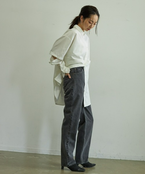 VACANCY（ヴァカンシー）の「Straight denim（デニムパンツ・レディース・ブラック/ブルー・SMALL/MEDIUM/MEDIUM/TALL）」の20枚目の写真