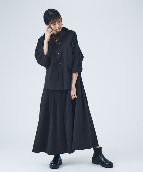 JILKY（ジルキー）の「【JILKY】ピーチギャバオーバーサイズシャツ◇セットアップ対応（シャツ/ブラウス・レディース・ブラック/ピンク/グレイッシュベージュ・フリー）」の18枚目の写真