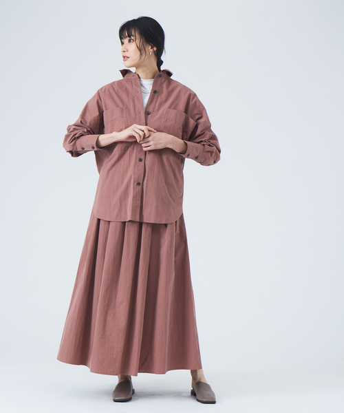 JILKY（ジルキー）の「【JILKY】ピーチギャバオーバーサイズシャツ◇セットアップ対応（シャツ/ブラウス・レディース・ブラック/ピンク/グレイッシュベージュ・フリー）」の7枚目の写真