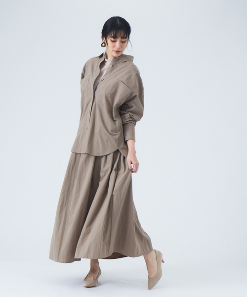 JILKY（ジルキー）の「【JILKY】ピーチギャバオーバーサイズシャツ◇セットアップ対応（シャツ/ブラウス・レディース・ブラック/ピンク/グレイッシュベージュ・フリー）」の19枚目の写真