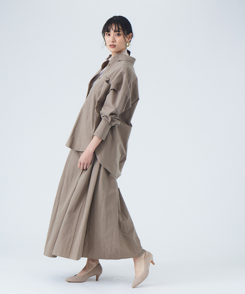 JILKY（ジルキー）の「【JILKY】ピーチギャバオーバーサイズシャツ◇セットアップ対応（シャツ/ブラウス・レディース・ブラック/ピンク/グレイッシュベージュ・フリー）」の22枚目の写真