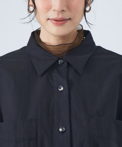 JILKY（ジルキー）の「【JILKY】ピーチギャバオーバーサイズシャツ◇セットアップ対応（シャツ/ブラウス・レディース・ブラック/ピンク/グレイッシュベージュ・フリー）」の8枚目の写真