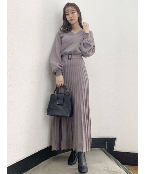 プリーツカシュクールロンスリワンピース ワンピース Dazzlin ダズリン のファッション通販 Zozotown