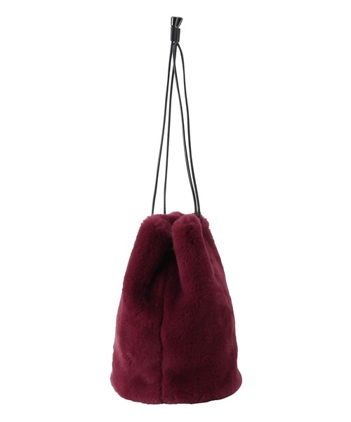 Faviora(ファビオラ)の「フェイクファー 巾着バッグ(ショルダーバッグ・レディース・ブラック/グレー/グリーン/モカ/ワイン/レンガ・FREE)」の17枚目の写真