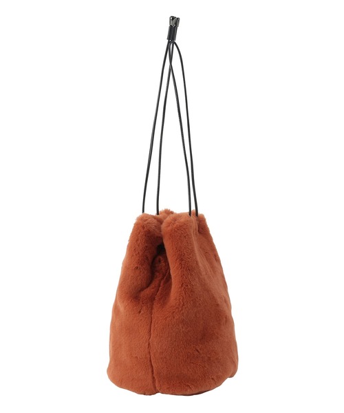 Faviora(ファビオラ)の「フェイクファー 巾着バッグ(ショルダーバッグ・レディース・ブラック/グレー/グリーン/モカ/ワイン/レンガ・FREE)」の20枚目の写真