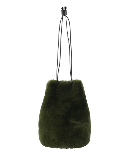 Faviora(ファビオラ)の「フェイクファー 巾着バッグ(ショルダーバッグ・レディース・ブラック/グレー/グリーン/モカ/ワイン/レンガ・FREE)」の22枚目の写真