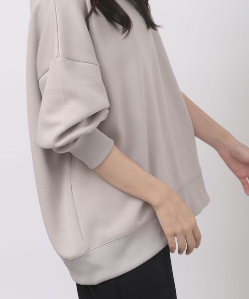 rps（アールピーエス）の「ダンボールハイネックワイドプルオーバー（スウェット・レディース・ブラック/ブラウン/ブルーグリーン/グレイッシュベージュ/チャコールグレー/グレイッシュブルー/カーキ・M/フリー）」の12枚目の写真