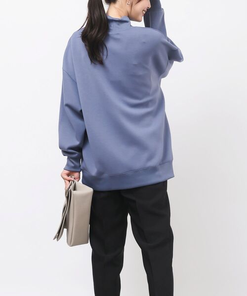 rps（アールピーエス）の「ダンボールハイネックワイドプルオーバー（スウェット・レディース・ブラック/ブラウン/ブルーグリーン/グレイッシュベージュ/チャコールグレー/グレイッシュブルー/カーキ・M/フリー）」の17枚目の写真