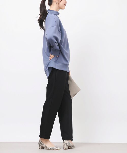 rps（アールピーエス）の「ダンボールハイネックワイドプルオーバー（スウェット・レディース・ブラック/ブラウン/ブルーグリーン/グレイッシュベージュ/チャコールグレー/グレイッシュブルー/カーキ・M/フリー）」の18枚目の写真