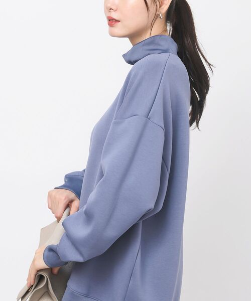 rps（アールピーエス）の「ダンボールハイネックワイドプルオーバー（スウェット・レディース・ブラック/ブラウン/ブルーグリーン/グレイッシュベージュ/チャコールグレー/グレイッシュブルー/カーキ・M/フリー）」の20枚目の写真