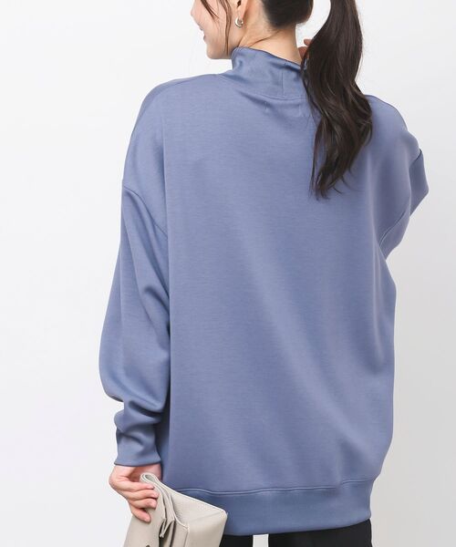 rps（アールピーエス）の「ダンボールハイネックワイドプルオーバー（スウェット・レディース・ブラック/ブラウン/ブルーグリーン/グレイッシュベージュ/チャコールグレー/グレイッシュブルー/カーキ・M/フリー）」の21枚目の写真