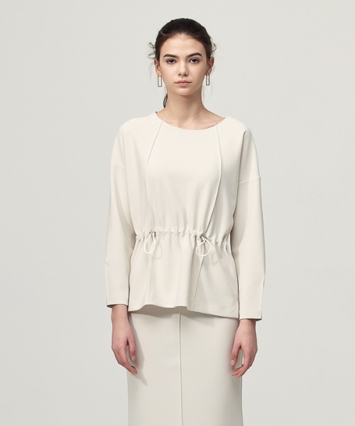 ACUD（アクド）の「【ACUD 】コンフォートストリングディテールブラウス / Comfort String Detail Blouse（シャツ/ブラウス・レディース・ブラック/オフホワイト/オリーブ・FREE）」の2枚目の写真