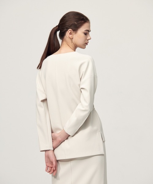 ACUD（アクド）の「【ACUD 】コンフォートストリングディテールブラウス / Comfort String Detail Blouse（シャツ/ブラウス・レディース・ブラック/オフホワイト/オリーブ・FREE）」の10枚目の写真