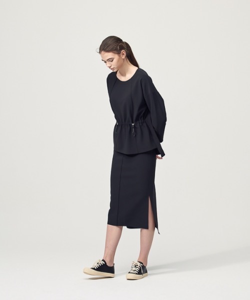 ACUD（アクド）の「【ACUD 】コンフォートストリングディテールブラウス / Comfort String Detail Blouse（シャツ/ブラウス・レディース・ブラック/オフホワイト/オリーブ・FREE）」の7枚目の写真