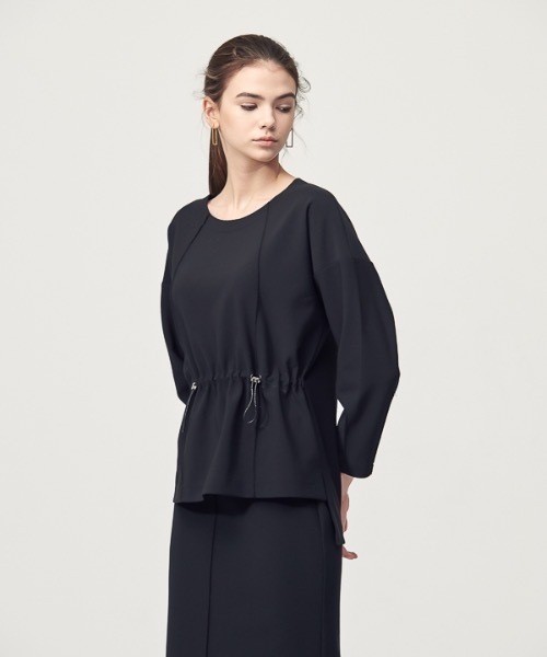 ACUD（アクド）の「【ACUD 】コンフォートストリングディテールブラウス / Comfort String Detail Blouse（シャツ/ブラウス・レディース・ブラック/オフホワイト/オリーブ・FREE）」の19枚目の写真