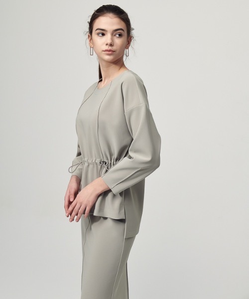 ACUD（アクド）の「【ACUD 】コンフォートストリングディテールブラウス / Comfort String Detail Blouse（シャツ/ブラウス・レディース・ブラック/オフホワイト/オリーブ・FREE）」の9枚目の写真