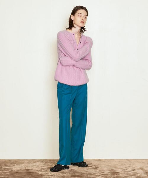 AEWEN MATOPH(イウエン マトフ)の「<AEWEN MATOPH(イウエン マトフ)>ラクーンファー ヘンリーネック リブニット◆(ニット/セーター・レディース・ライトピンク/ライム/オフホワイト/ダークブラウン・FREE)」の18枚目の写真