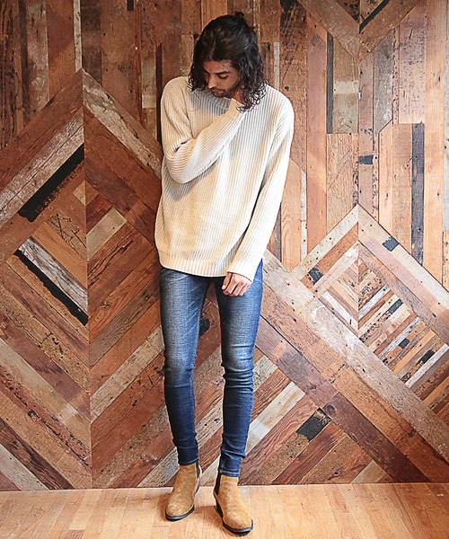 RATTLE TRAP(ラトルトラップ)の「スリット入りプルオーバーニット(ニット/セーター・メンズ・ブラック/レッド/ライトベージュ・LL/M/L)」の15枚目の写真