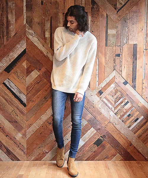 RATTLE TRAP(ラトルトラップ)の「スリット入りプルオーバーニット(ニット/セーター・メンズ・ブラック/レッド/ライトベージュ・LL/M/L)」の5枚目の写真