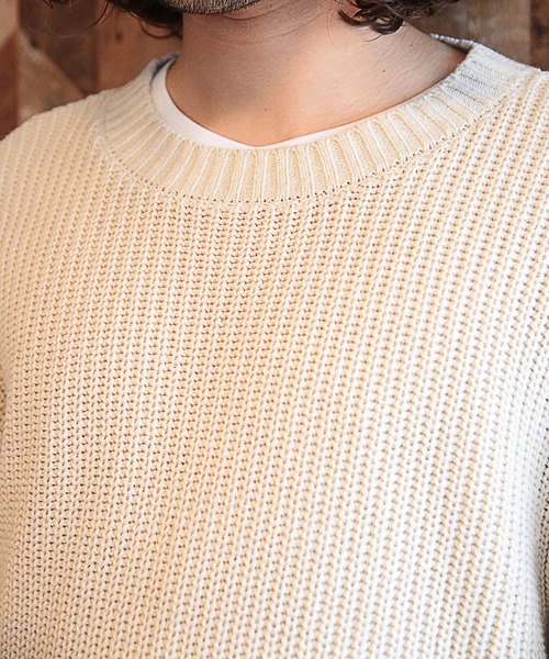 RATTLE TRAP(ラトルトラップ)の「スリット入りプルオーバーニット(ニット/セーター・メンズ・ブラック/レッド/ライトベージュ・LL/M/L)」の18枚目の写真