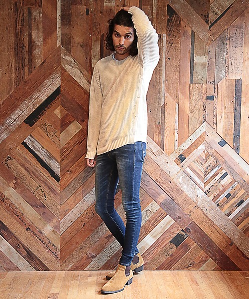 RATTLE TRAP(ラトルトラップ)の「スリット入りプルオーバーニット(ニット/セーター・メンズ・ブラック/レッド/ライトベージュ・LL/M/L)」の10枚目の写真