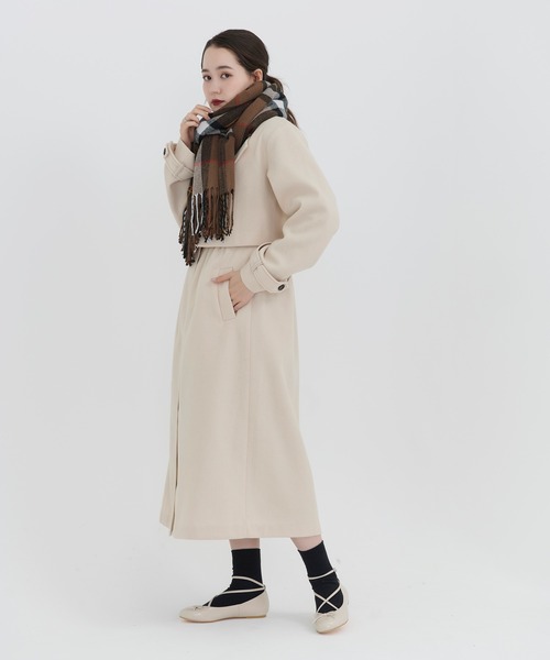 TINA：JOJUN（ティーナジョジュン）の「チェック マフラー TINA：JOJUN（マフラー・レディース・ブラウン/ブラック/キャメル・F）」の2枚目の写真