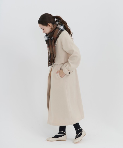 TINA：JOJUN（ティーナジョジュン）の「チェック マフラー TINA：JOJUN（マフラー・レディース・ブラウン/ブラック/キャメル・F）」の14枚目の写真