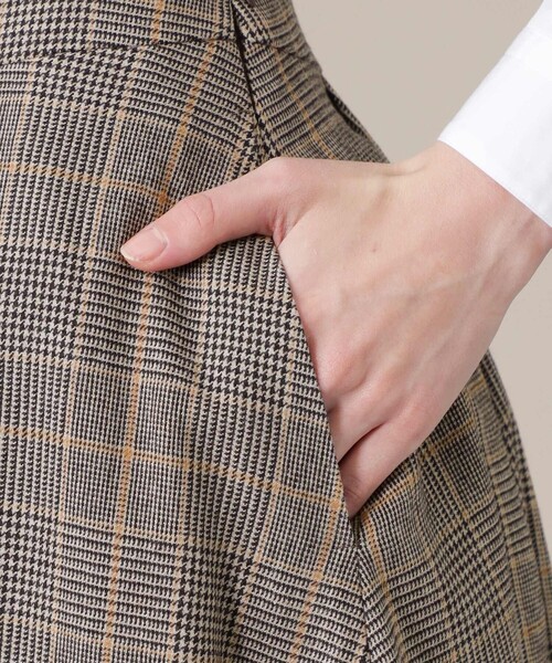 MACKINTOSH LONDON（マッキントッシュ ロンドン）の「ストレッチサキソニーチェックスカート（スカート・レディース・グリーン系その他5/ブラウン系その他4・40/38/36）」の10枚目の写真