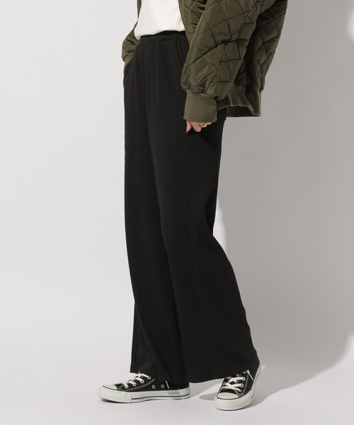 BAYFLOW(ベイフロー)の「カットリブパンツ(その他パンツ・レディース・ブラック/ベージュ/ブラウン/グリーン・SMALL/MEDIUM)」の2枚目の写真