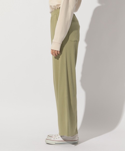 BAYFLOW(ベイフロー)の「カットリブパンツ(その他パンツ・レディース・ブラック/ベージュ/ブラウン/グリーン・SMALL/MEDIUM)」の9枚目の写真