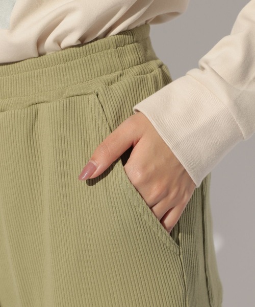 BAYFLOW(ベイフロー)の「カットリブパンツ(その他パンツ・レディース・ブラック/ベージュ/ブラウン/グリーン・SMALL/MEDIUM)」の12枚目の写真