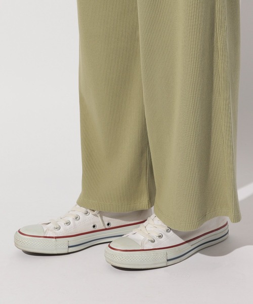BAYFLOW(ベイフロー)の「カットリブパンツ(その他パンツ・レディース・ブラック/ベージュ/ブラウン/グリーン・SMALL/MEDIUM)」の13枚目の写真
