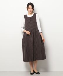Samansa Mos2 | 35th柄切替前後着ノースリーブワンピース(ワンピース)