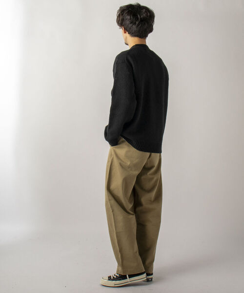 GLOSTER(グロスター)の「【GLOSTER/グロスター】Pure Shetland Wool モックネックプルオーバーニット(ニット/セーター・メンズ・ブラック/オフホワイト/オレンジ・LARGE/MEDIUM)」の21枚目の写真
