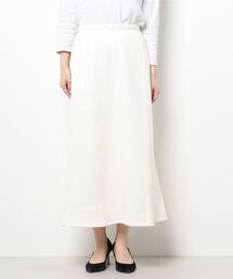 Samansa Mos2 blue | ダンボールニットセミフレアスカート(スカート)