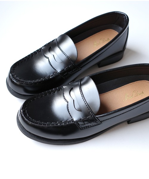 AmiAmi(アミアミ)の「学生ローファー/コインローファー/通学/学生靴(ローファー・レディース・ブラウン/ブラック・22.5cm/23cm/23.5cm/24cm/24.5cm/25cm)」の14枚目の写真