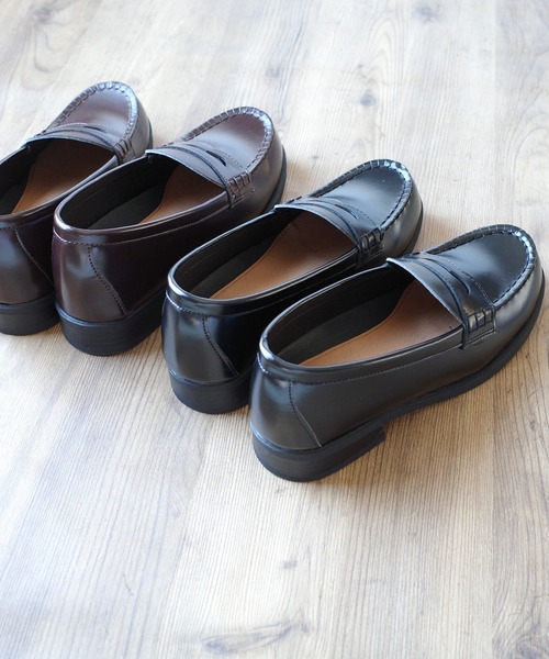 AmiAmi(アミアミ)の「学生ローファー/コインローファー/通学/学生靴(ローファー・レディース・ブラウン/ブラック・22.5cm/23cm/23.5cm/24cm/24.5cm/25cm)」の7枚目の写真