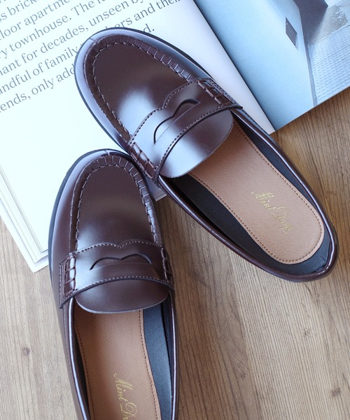 AmiAmi(アミアミ)の「学生ローファー/コインローファー/通学/学生靴(ローファー・レディース・ブラウン/ブラック・22.5cm/23cm/23.5cm/24cm/24.5cm/25cm)」の16枚目の写真