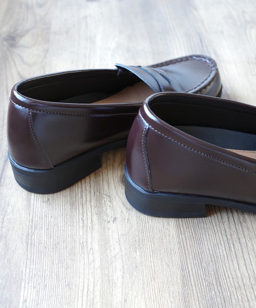 AmiAmi(アミアミ)の「学生ローファー/コインローファー/通学/学生靴(ローファー・レディース・ブラウン/ブラック・22.5cm/23cm/23.5cm/24cm/24.5cm/25cm)」の12枚目の写真