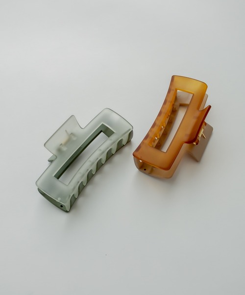 mystic（ミスティック）の「カラーヘアクリップ（バレッタ/ヘアクリップ・レディース・ベージュ/カーキ・ONE SIZE）」の7枚目の写真