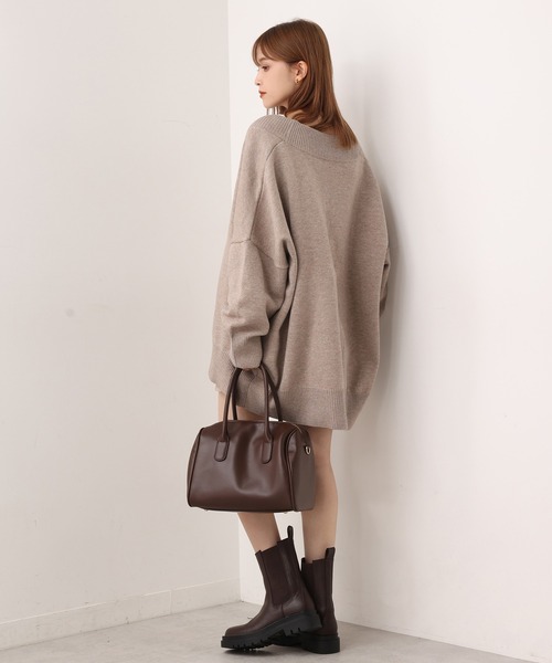 one after another NICE CLAUP（ワンアフターアナザーナイスクラップ）の「【WEB限定】ビックシルエットカーディガン（カーディガン/ボレロ・レディース・ブラック/グレー/モカ/ベージュ/ミント・FREE）」の21枚目の写真