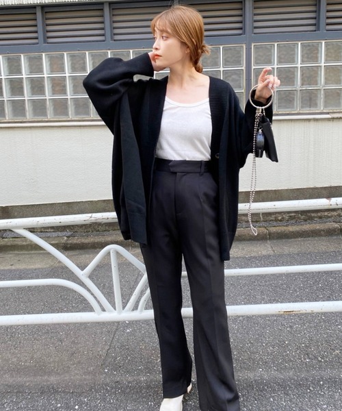 one after another NICE CLAUP（ワンアフターアナザーナイスクラップ）の「【WEB限定】ビックシルエットカーディガン（カーディガン/ボレロ・レディース・ブラック/グレー/モカ/ベージュ/ミント・FREE）」の10枚目の写真