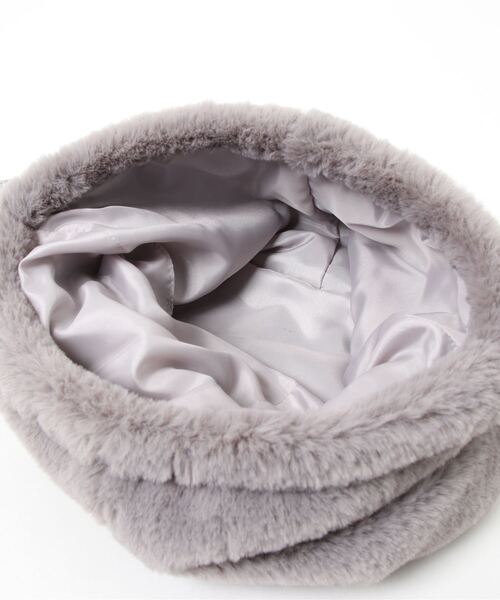 kaene（カエン）の「エコファーバッグ（ショルダーバッグ・レディース・グレー/ベージュ・FREE）」の9枚目の写真