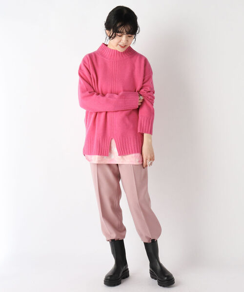 Rie Miller(リエミラー)の「ウォッシャブルイージーパンツ(その他パンツ・レディース・ピンク/ブラック・38/36)」の16枚目の写真