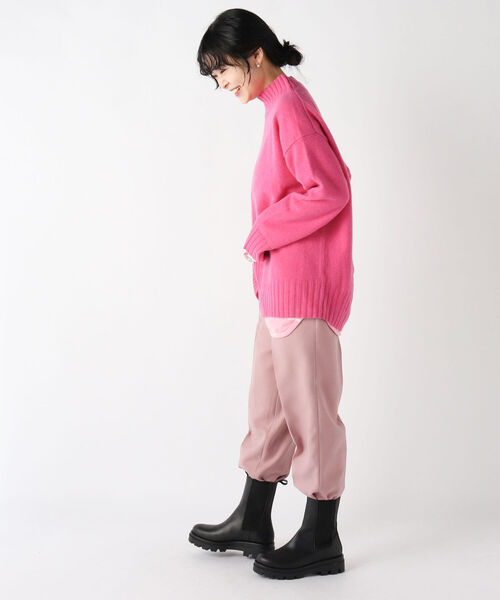 Rie Miller(リエミラー)の「ウォッシャブルイージーパンツ(その他パンツ・レディース・ピンク/ブラック・38/36)」の17枚目の写真