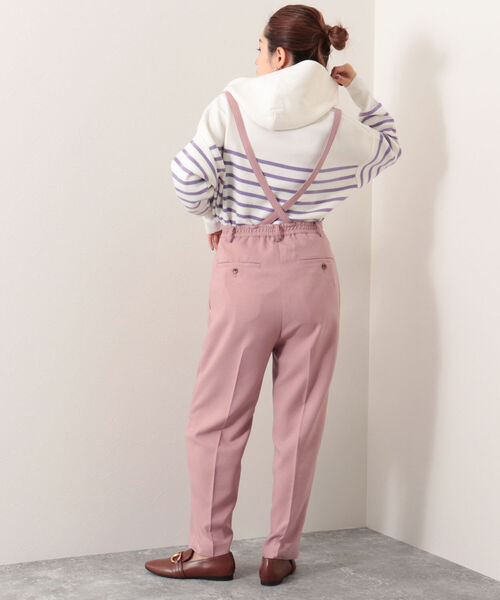 Rie Miller(リエミラー)の「ウォッシャブルイージーパンツ(その他パンツ・レディース・ピンク/ブラック・38/36)」の20枚目の写真